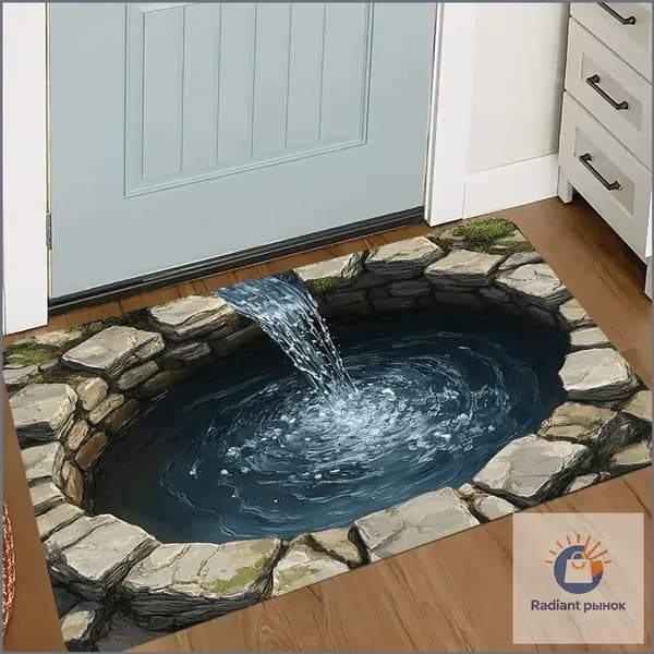 Коврик придверный котики 50x80 см