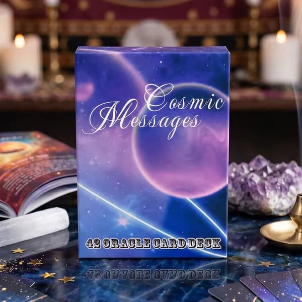 Колода Таро Cosmic Messages, 78 карт, тема Звёздные сообщения , матовая ламинация