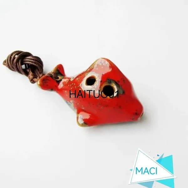 Синяя Окарина В Forme Рыбы Для Начинающих Музыкантов 7x4.5 Cm