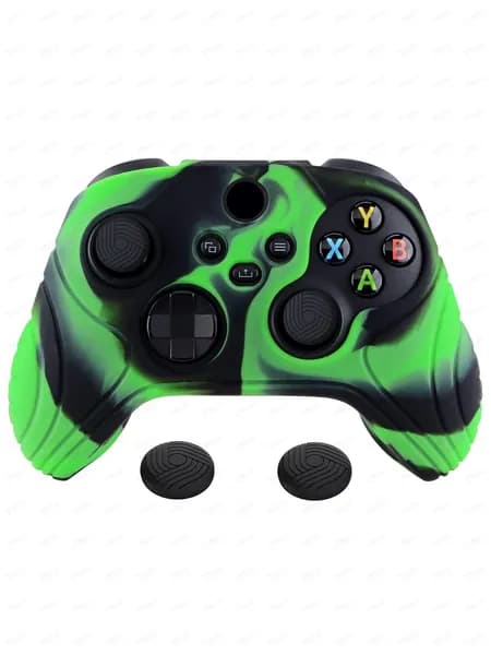 eXtremeRate PlayVital силиконовый чехол Samurai Edition с антискользящим покрытием для контроллера Xbox Series S/X, эргономичная защита с накладками на стики
