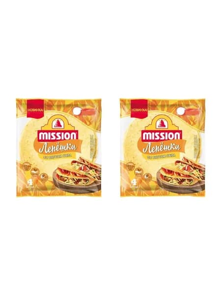 Mission Лепешки пшеничные Со вкусом сыра, 20 см, 4 шт, 166 г, 2 уп