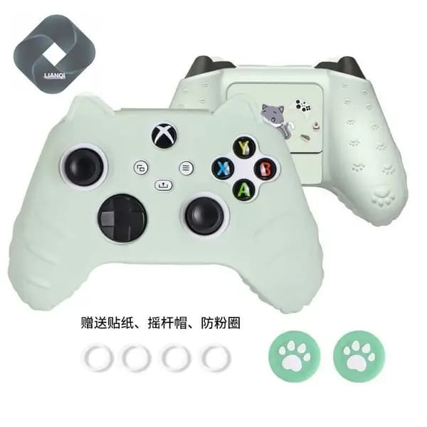 XBOX кожух для контроллера с лапками кота, изготовлен из силикона, совместим с контроллером Xbox Series X/S.