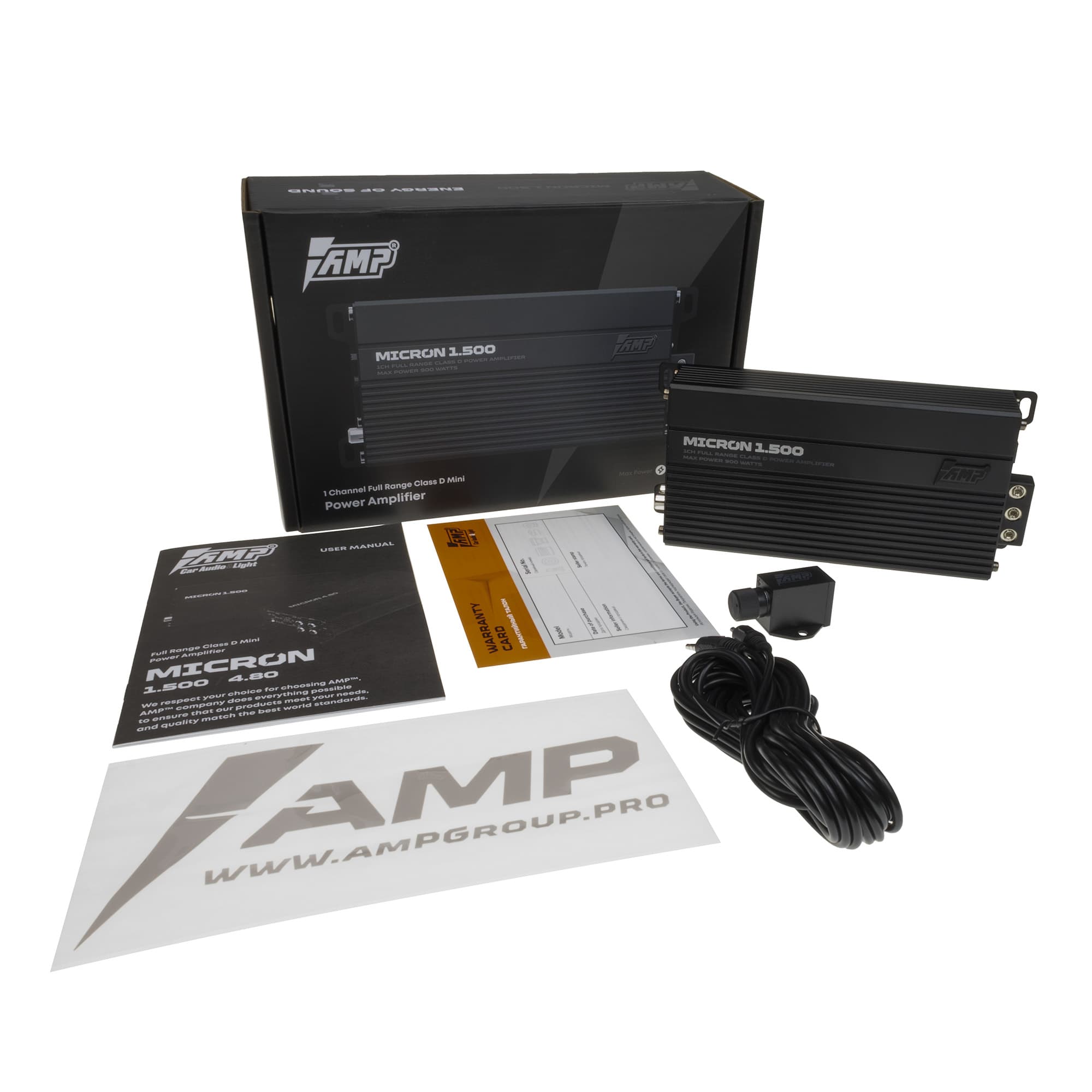 Усилитель автомобильный AMP MICRON 1.500 900 Вт 1 канальный