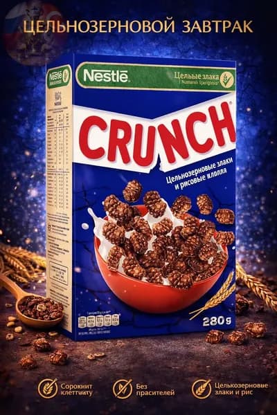 Nestle Crunch xлопья из цельного зерна и риса 280 г