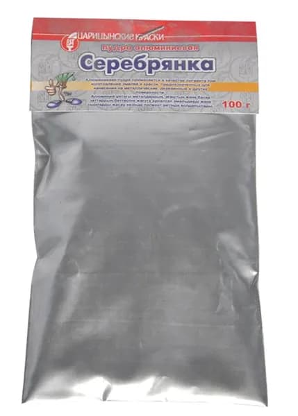 Царицынские краски Краска, 0,1 кг, серебристый