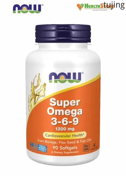 NOW Super Omega 3-6-9 Fish Oil 90 софтгелевых капсул, Нау Супер Омега 3-6-9 1200 мг
