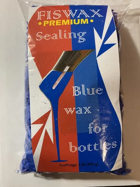 Синий укупорочный воск от компании fiswax (454 гр.)
