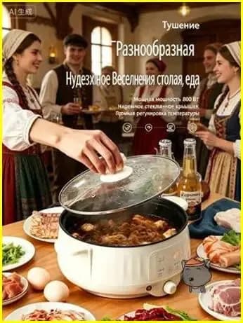 Премиальная электрическая сковорода для кухни