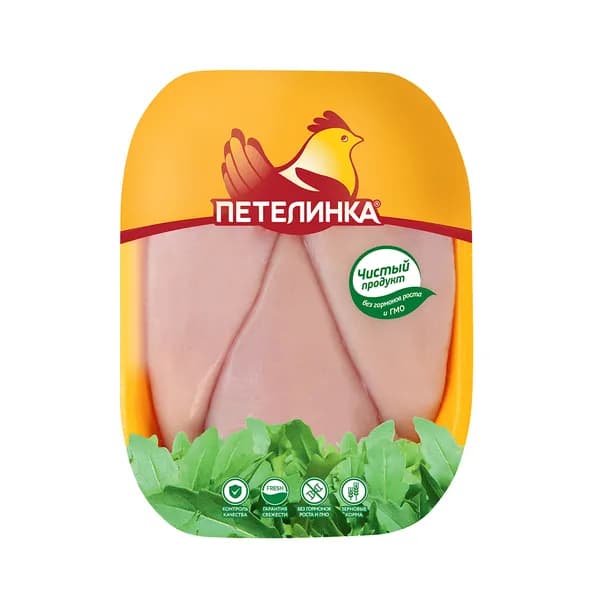 Филе грудки куриное 0,6-0,7 кг, Петелинка, охлажденное