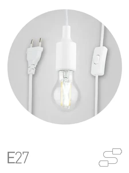 Светильник FITO-Holder E27 5 м с проводом E27