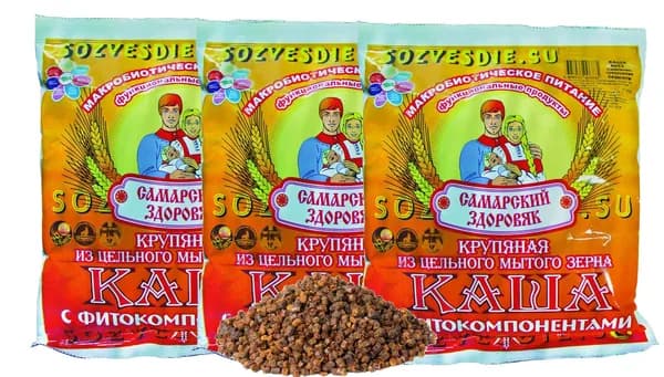 Каша "Самарский Здоровяк № 62 ПШЕНИЧНО-ОВСЯНАЯ С ПЕРГОЙ.