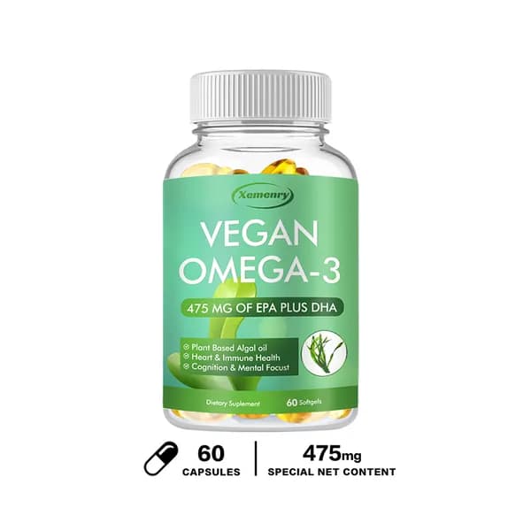 Биологически активная добавка Xemenry Omega-3 Algae Oil предназначена для улучшения здоровья сердечно-сосудистой системы, ясности ума и поддержки иммунной системы.
