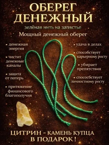 Оберег на деньги/магический амулет 3 шт