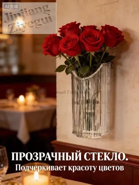 Левитирующий горшок 1 л, 15 см, 1 шт, цвет прозрачный