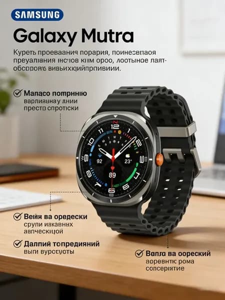 Прочный, умный и стильный Galaxy Watch Ultra