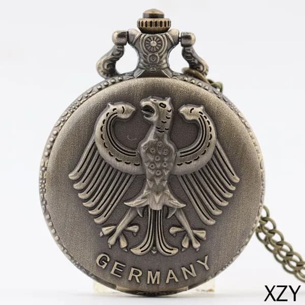 Карманные часы с орлом Replica Antique Flip (винтажные, в стиле ретро, подарок из Германии)