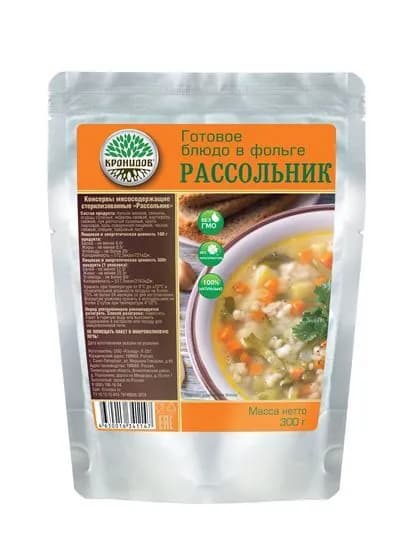 Готовое блюдо Рассольник 300 г. (Кронидов)