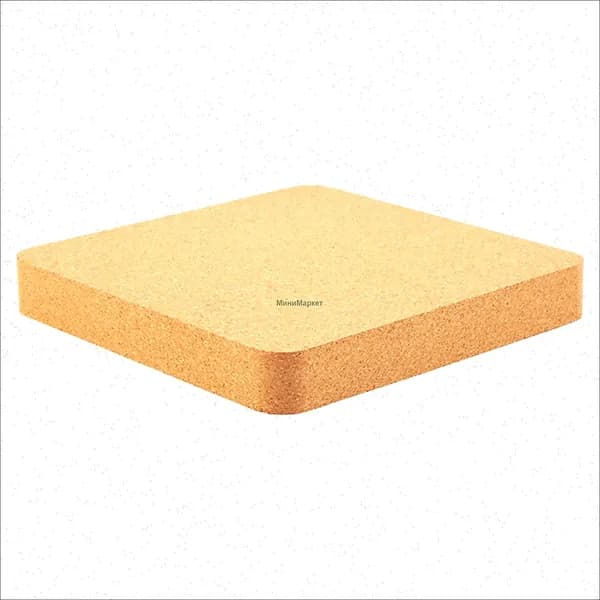 Пробковый блок для резки кожи, 15x15x1.5 см, для вырубки, штамповки и ударных работ, противоскользящая подкладка