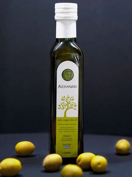 Оливковое масло Alexandros Extra Virgin, Нерафинированное, 250 мл