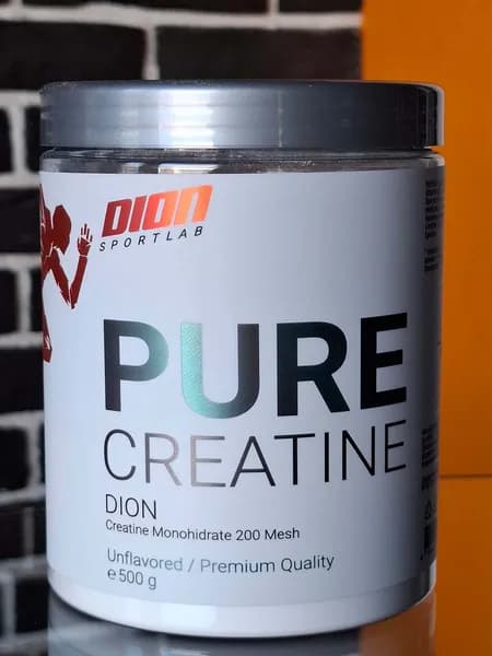 Профессиональный Креатин Моногидрат PURE CREATINE . Без вкуса, порошок 500г, Dion Sportlab, EU