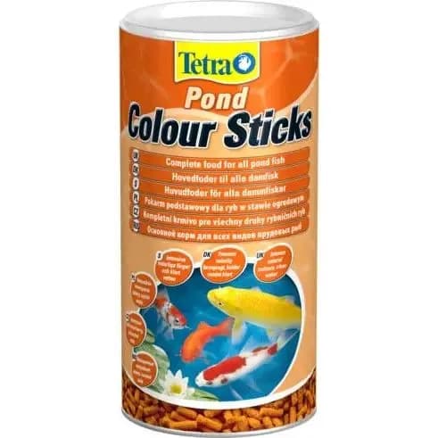Tetra Pond Color Sticks сухой корм для прудовых рыб палочки для окраски 1 л