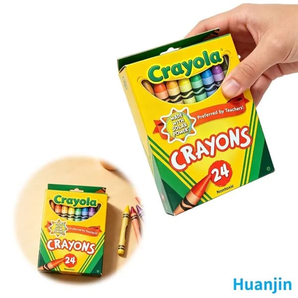 Восковые мелки Crayola, 24 штуки, классический размер, для детского творчества