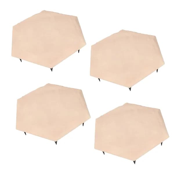 Ступени с наземными кольями Шестиугольный бежевый