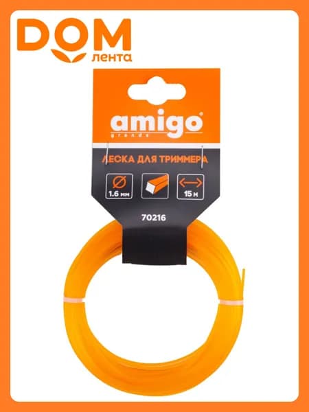 Леска для триммера Amigo Квадрат 1,6 мм 15 м 70216