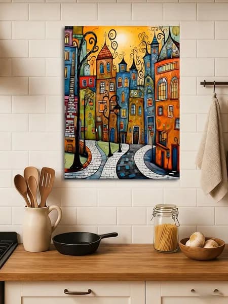 Картина "Печать струй" 30x40 см