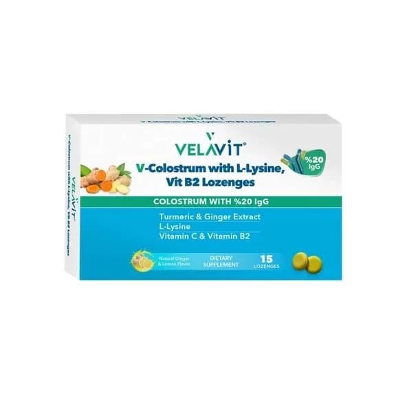 Velavit V-Colostrum With L-Lysine 15 пастил подкрепление
