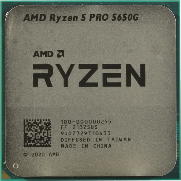 Процессор AMD Ryzen 5 PRO 5650G (4.4GHz, 19MB,65W,AM4) tray with Radeon Graphics (100-000000255)