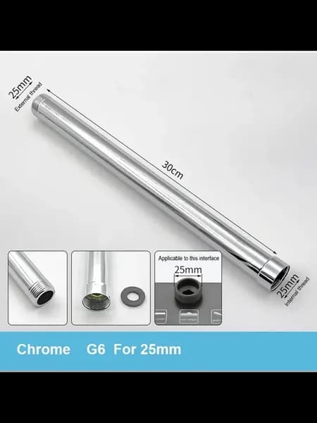 Удлинитель для душа Chrome G6 25mm, 30см
