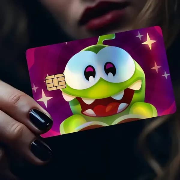 Cut the Rope Наклейка на банковскую карту, водостойкая антицарапинная защитная