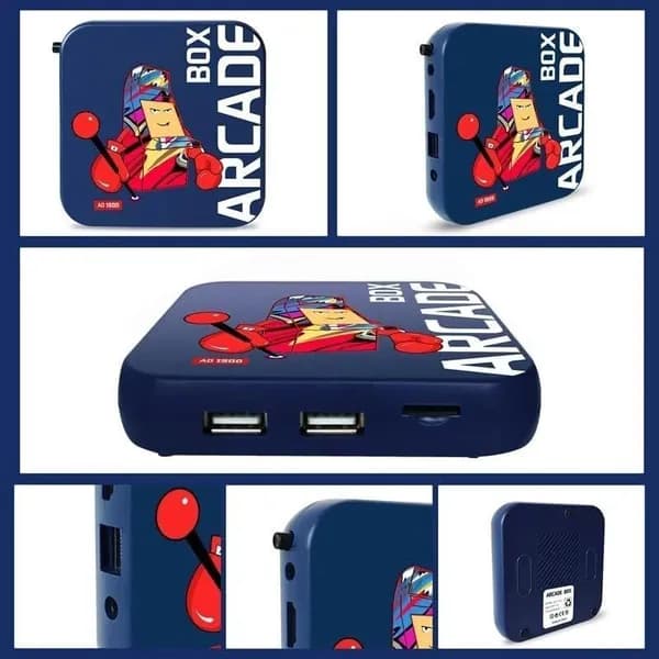 ARCADE BOX Game Box 3D-консоль Игровая консоль в стиле ретро (64G)
