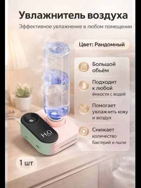 Мини увлажнитель воздуха USB с подсветкой ночник