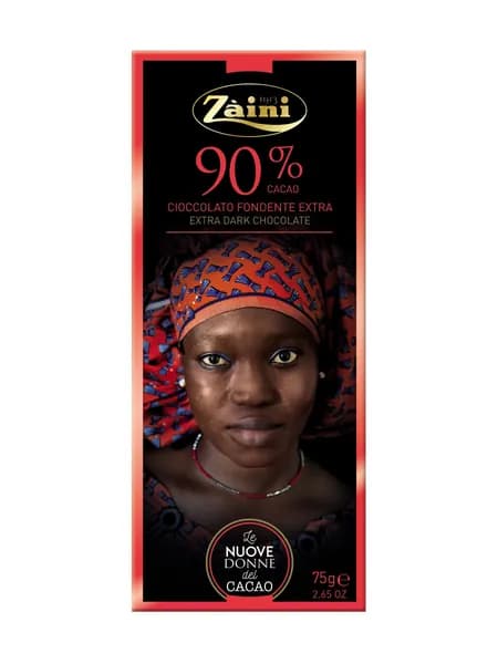 Темный шоколад Zaini Women of cocoa, 90% какао, 75 г