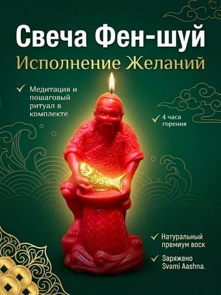 Магическая свеча для денег и удачи старик с золотой рыбкой