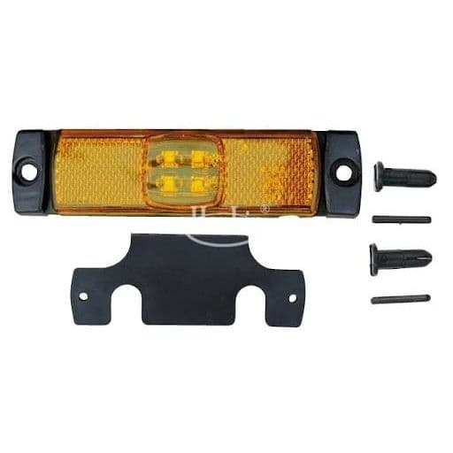 Фонарь габаритный! желтый прямоугольный светодиодный 130x32 с кабелем l-15см schmitz STELLOX 87-33517-SX, oem 0907365