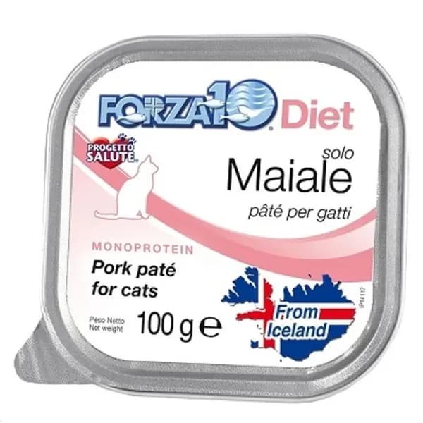 Forza10 Solo Diet Maiale (монопротеиноанный влажный корм для кошек с мясом кабана ) 100 гр