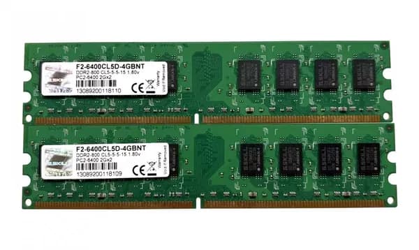 G.Skill Оперативная память DDR2, 800 МГц, 2 x (F2-6400CL5D-4GBNT)