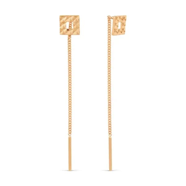 Серьги женские золоты 585 пробы, KARATOV