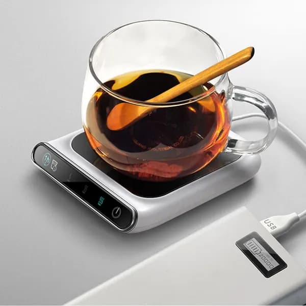 USB-подогреватель для чашек с регулировкой температуры на три уровня и функцией напоминания о питье