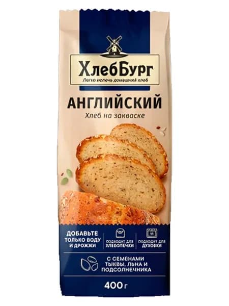 Смесь мучная Хлеб Английский с семенами тыквы, 400г
