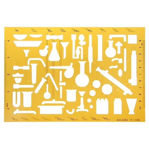 Шаблонная линейка для чертежей K Resin, Фиолетовый