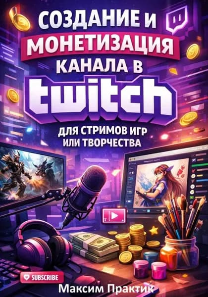 Создание и монетизация канала в twitch для стримов игр или творчества | Максим Практ | Электронная книга