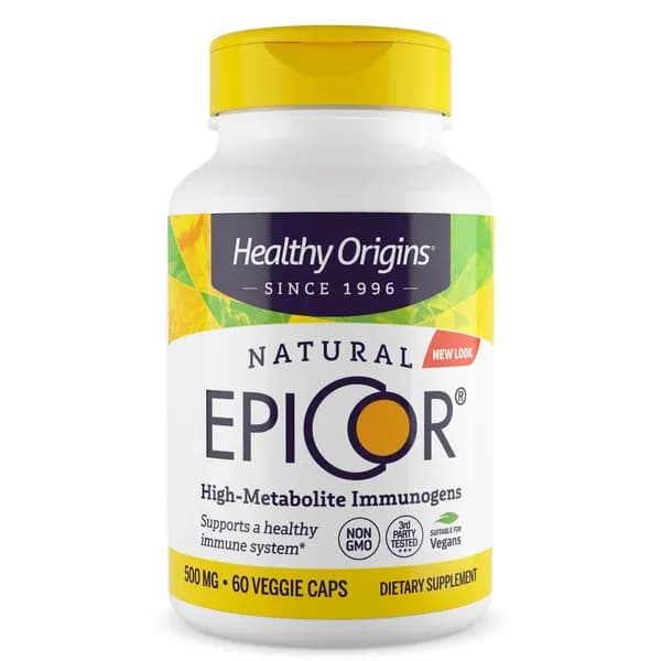 Healthy Origins EpiCor 500 мг, 60 вегетарианских капсул