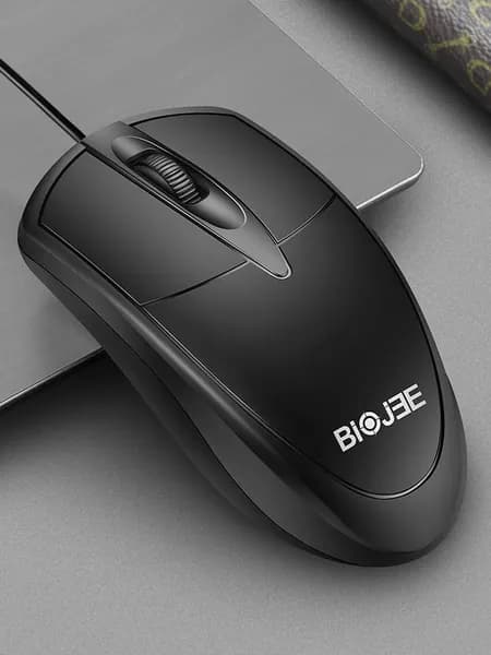 Оптическая проводная USB-мышь E100 для ноутбуков и ПК, 1000 DPI, чёрная