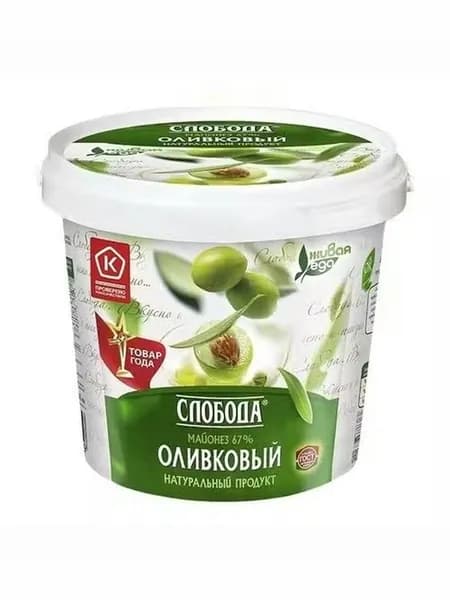 Майонез Слобода Оливковый 67% 900 мл