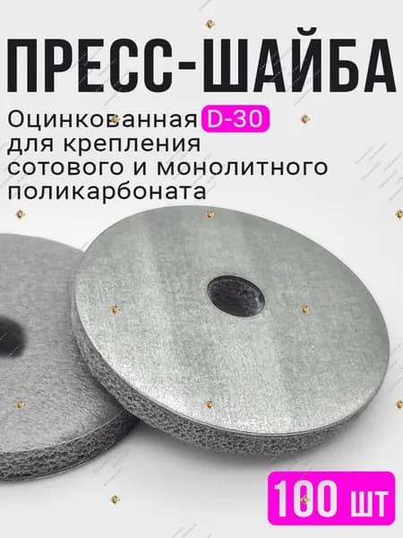 Крепеж для поликарбоната 1 1/2"x10, 100 шт., 280 г
