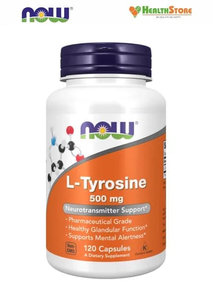 Аминокислота NOW L-Tyrosine 500мг 120 капсул Нау L-Тирозин 500 мг